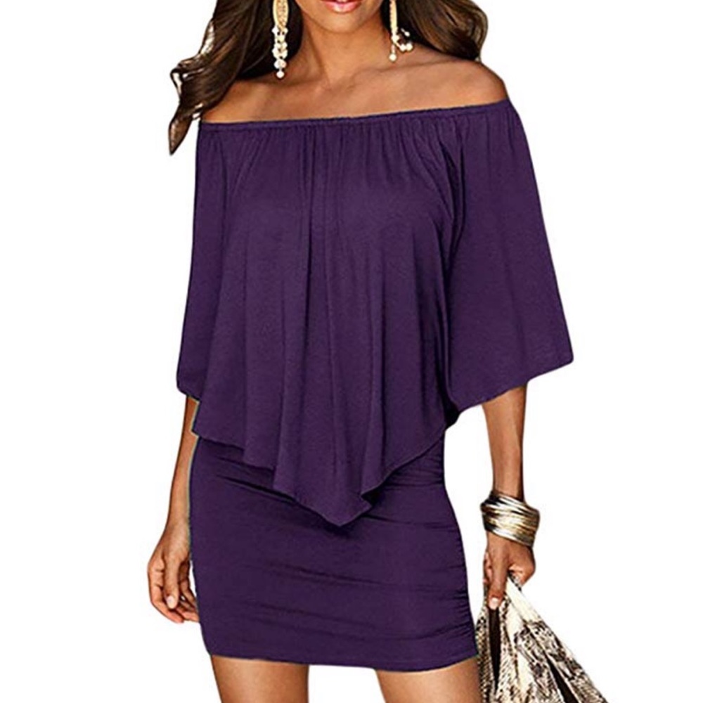 Strapless Ruffle Dress